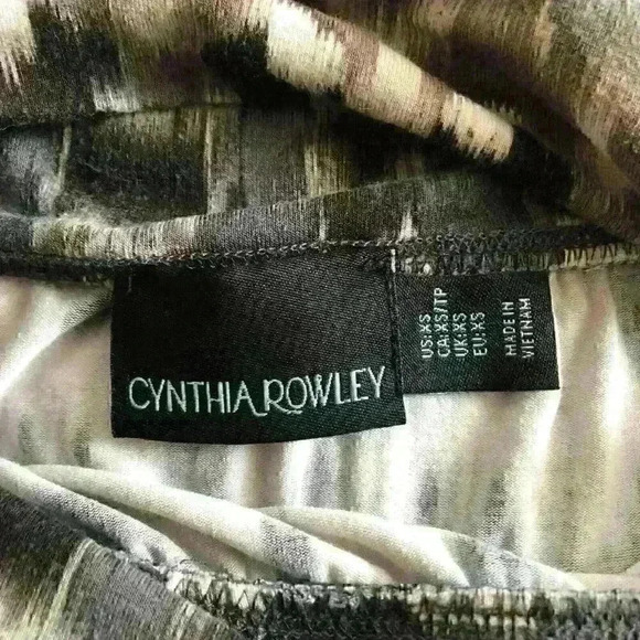 Cynthia Rowley  Maxi Dress Long Strapless Boho Bohemian Ikat Beach - Picture 4 of 5